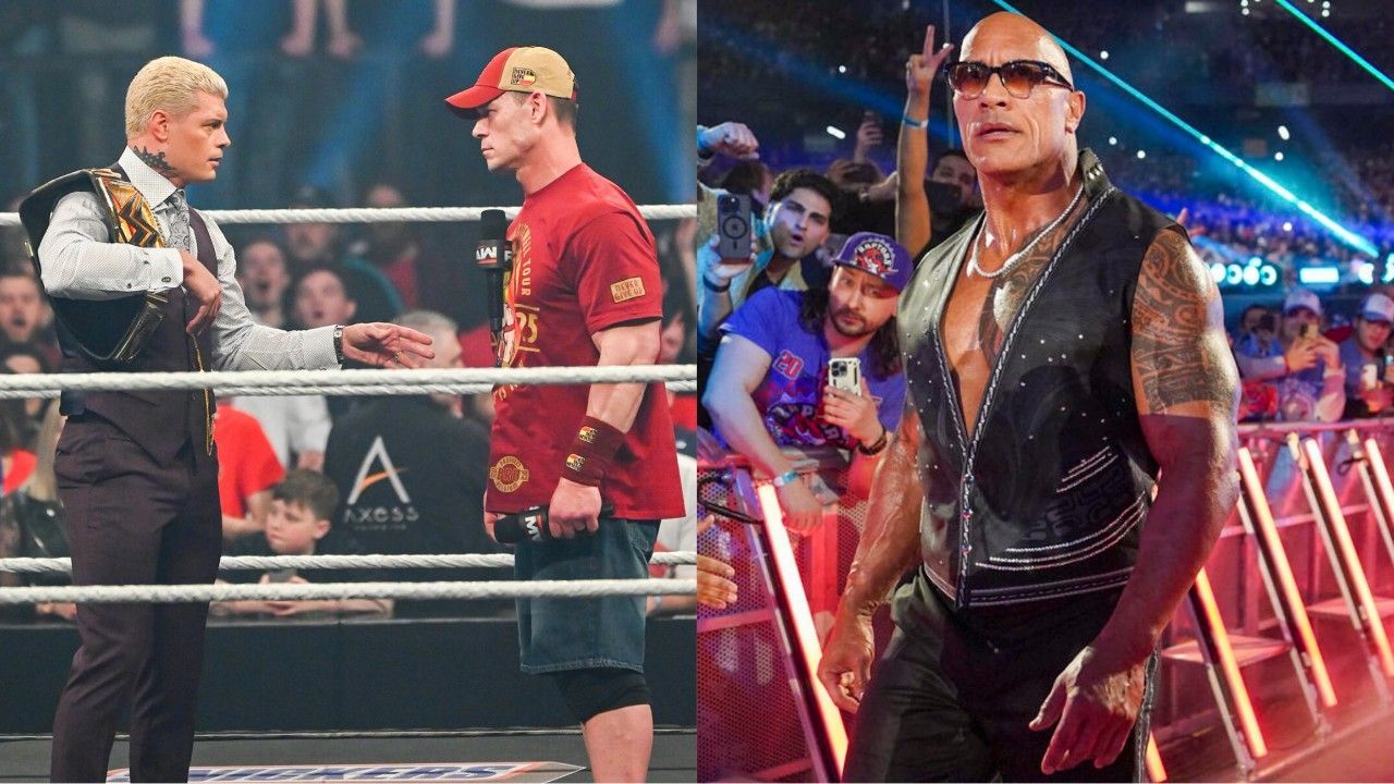 WWE Raw, John Cena, Cody Rhodes, The Rock, 