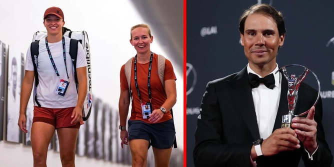 Iga Swiatek's psychologist Daria drops 4-word reaction in celebration of Rafael Nadal's historic Laureus honor