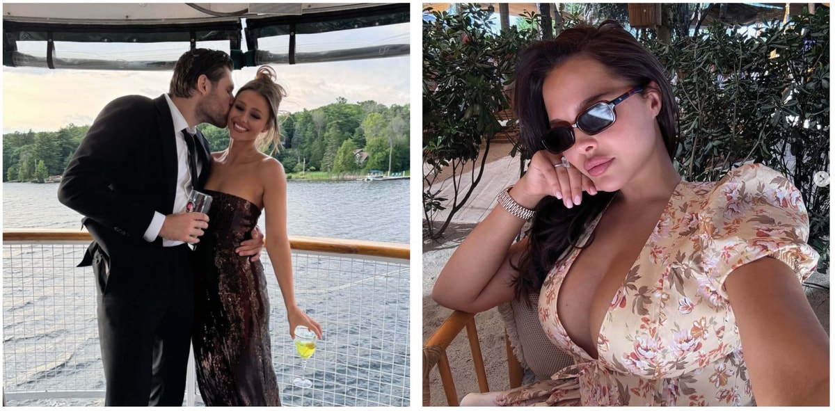Leon Draisaitl's fiancée Celeste finally unveils wedding invitation, Evander Kane's fiancée Mara Teigen reacts