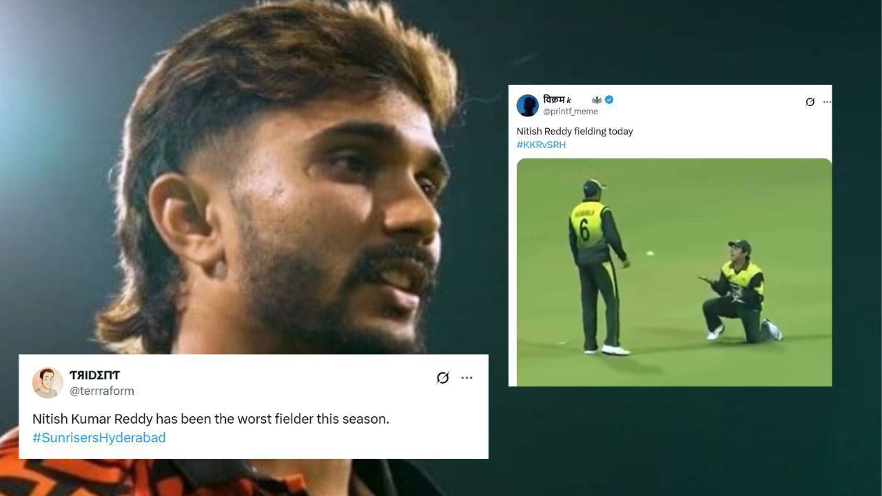 नितीश रेड्डी की फील्डिंग बेहद खराब रही (Pc: Jiohotstar, X@printf_meme)