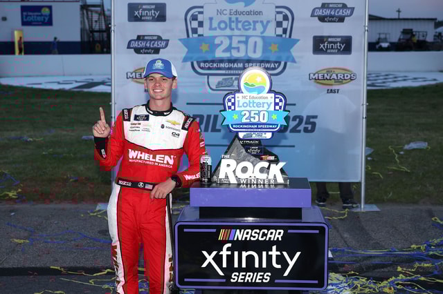 Who won the NASCAR Xfinity Series race today? Final results from North  Carolina Education Lottery 250 at Rockingham Speedway