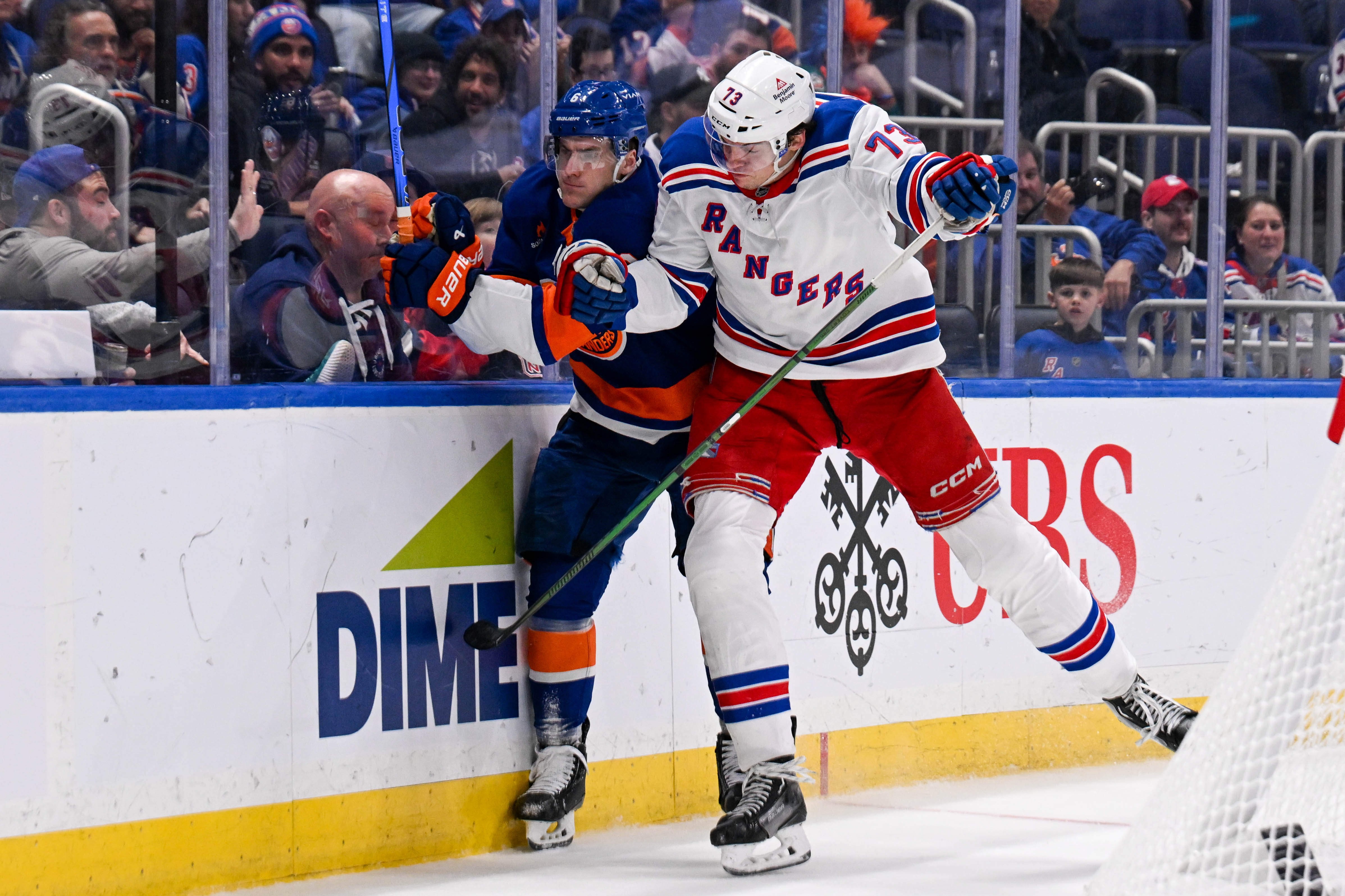 Matt Rempe's antics may be too much for the Rangers - Source: Imagn