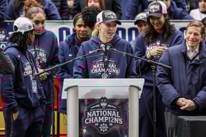Liam McNeeley, KK Arnold and UConn stars react as Paige Bueckers posts heartfelt message for the Huskies