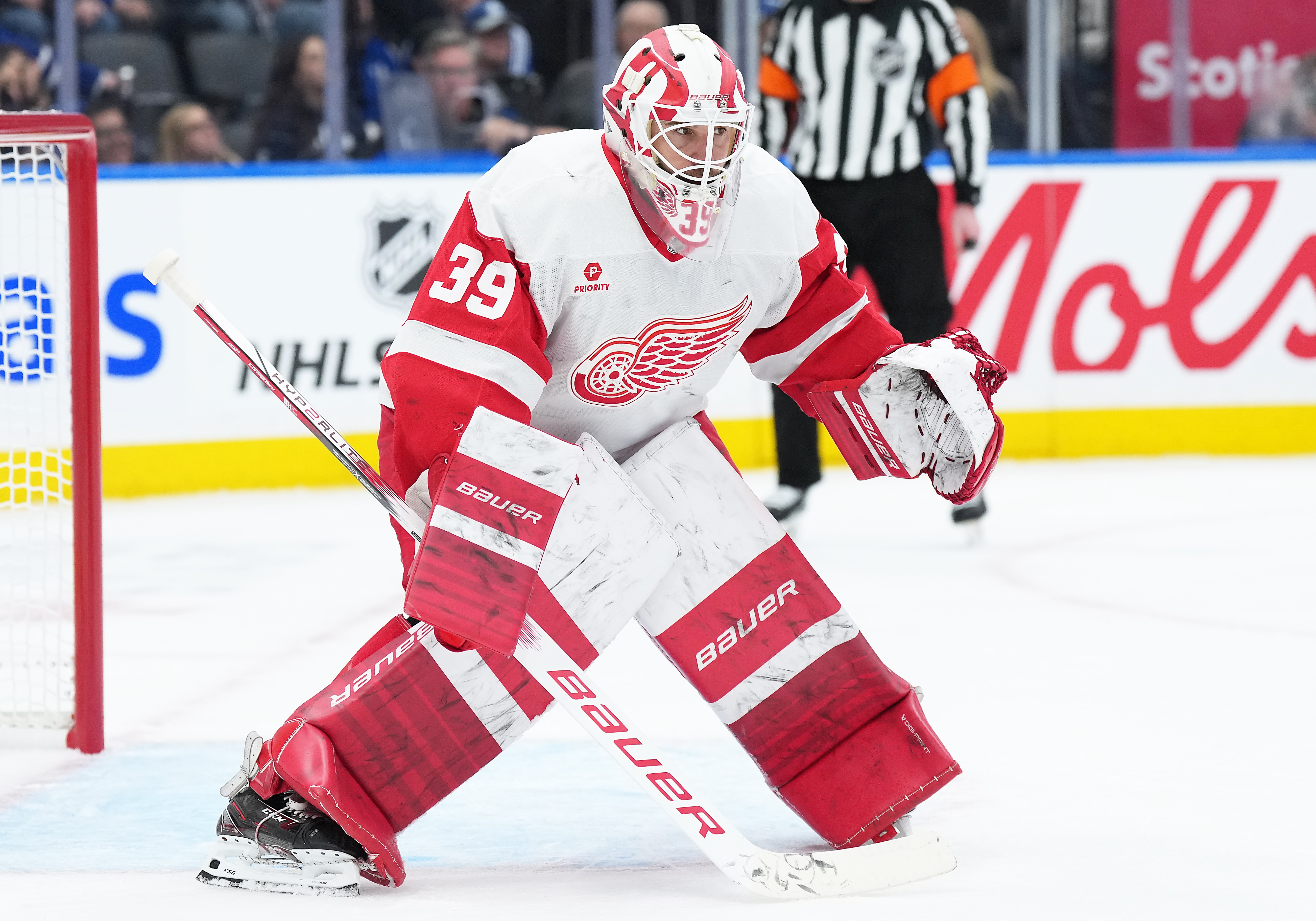 The Red Wings may be in the market for a goalie this summer - Source: Imagn
