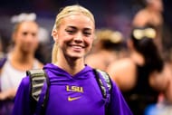 Dunne at an LSU meet (Image Source: Getty)