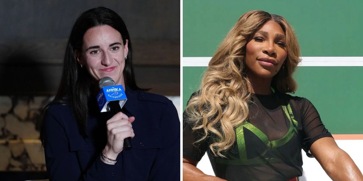 Caitlin Clark (left), Serena Williams (right), Sources: Getty