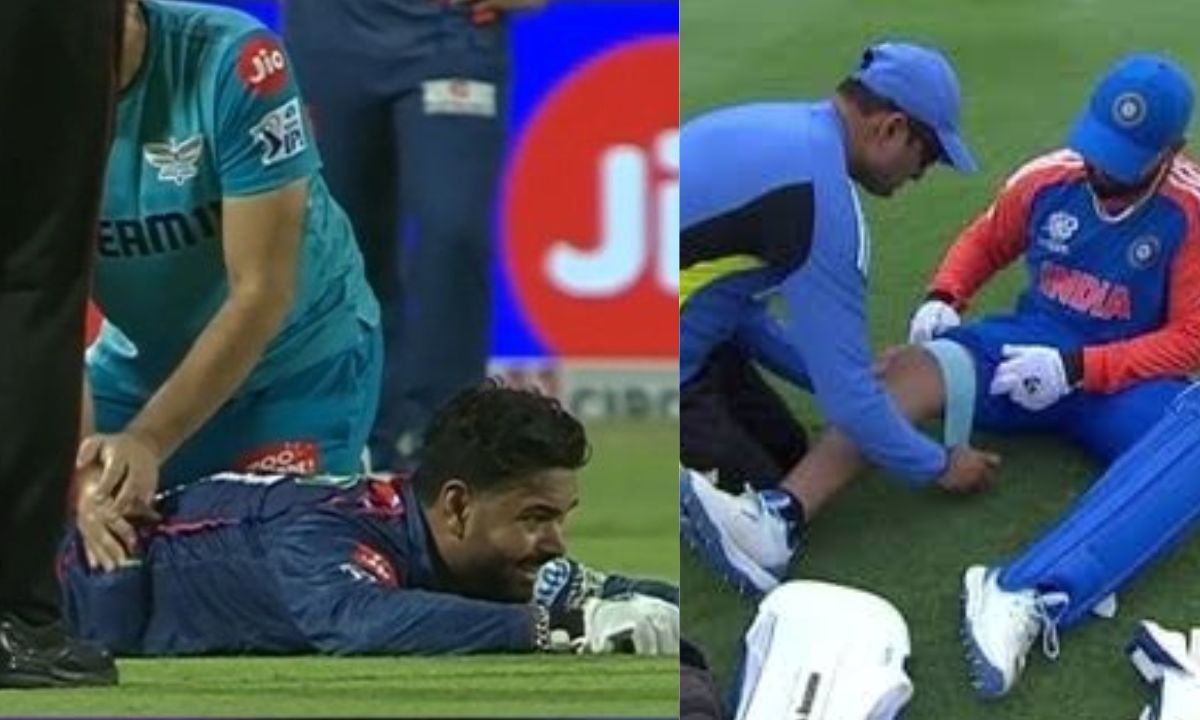ऋषभ पंत IPL मैच और टी20 वर्ल्ड कप के दौरान (Photo Credit - @utsav__45)