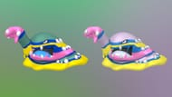 Comparaison Alolan Muk Shiny (image via TPC)