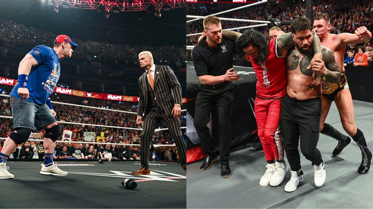 WWE Raw, Cody Rhodes, John Cena, Jey Uso, Gunther, Rhea Ripley, Aj Styles, 