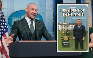 Conor McGregor shares his Irish Presidential action figure with a bold message