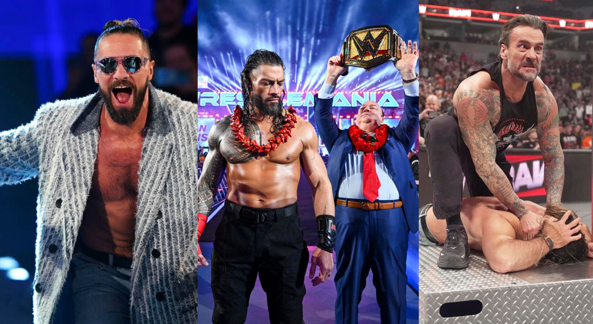 WWE, WrestleMania 41, CM Punk, Roman Reigns, Seth Rollins